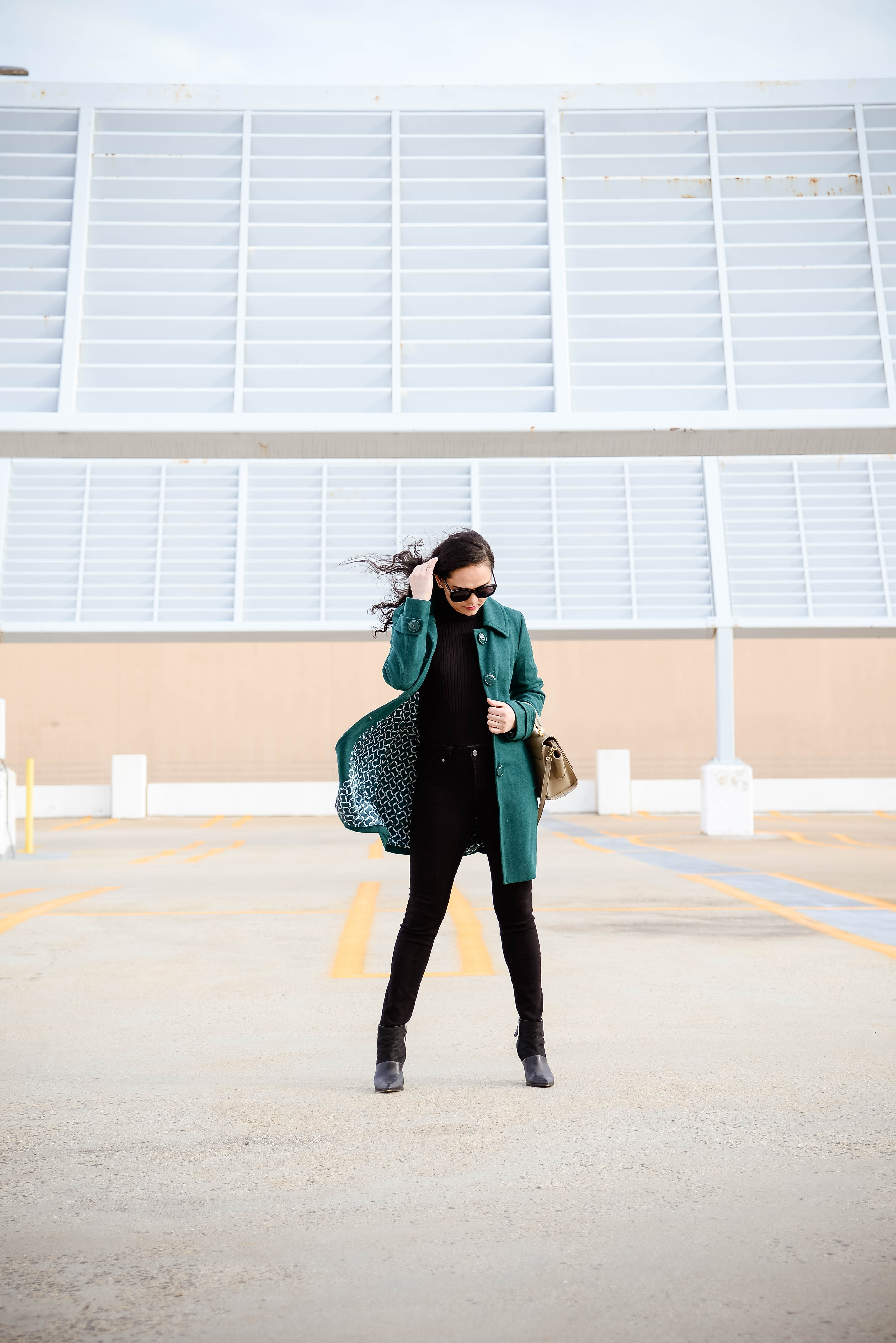 Lovely Green Trench Coat 