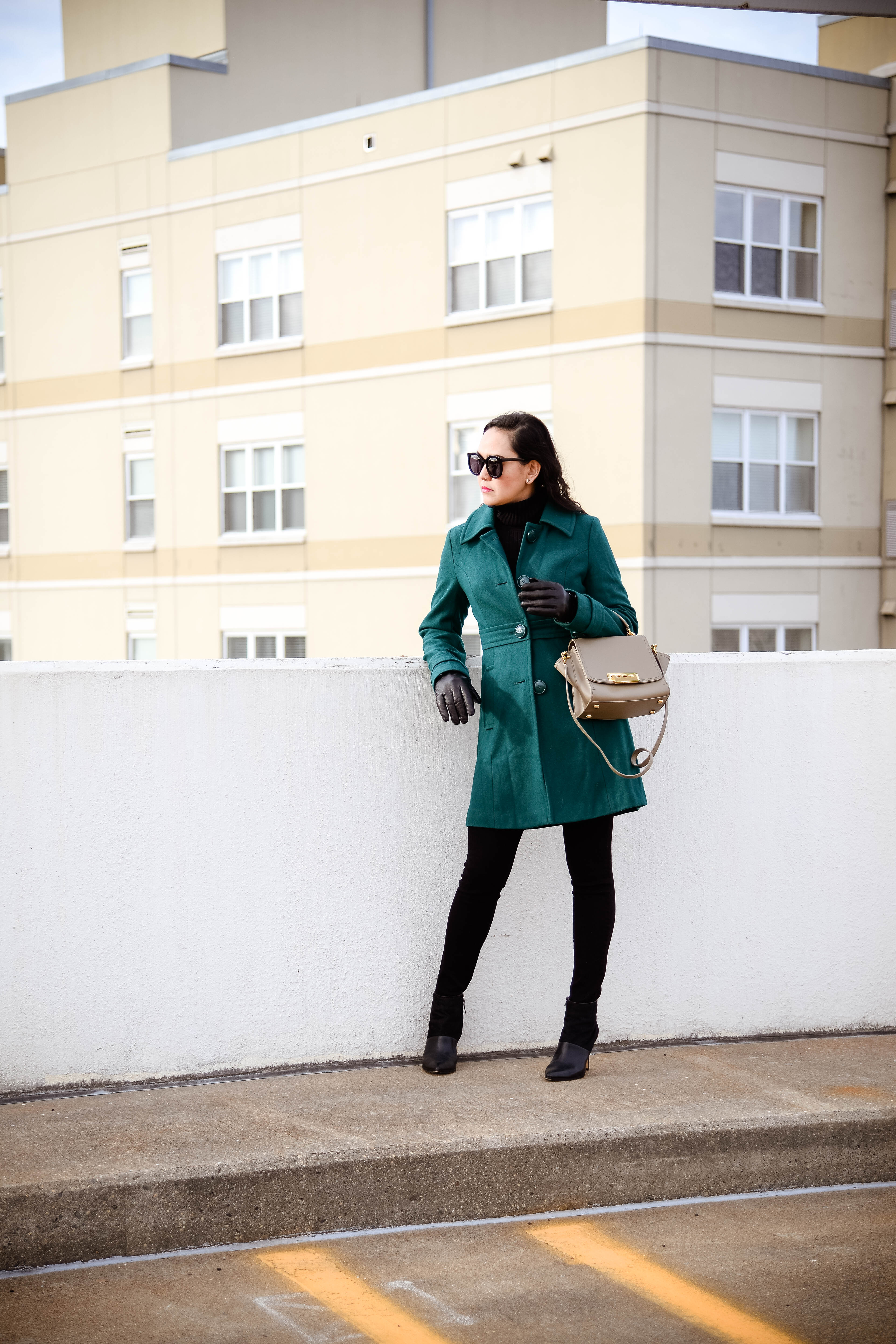 Lovely Green Trench Coat 