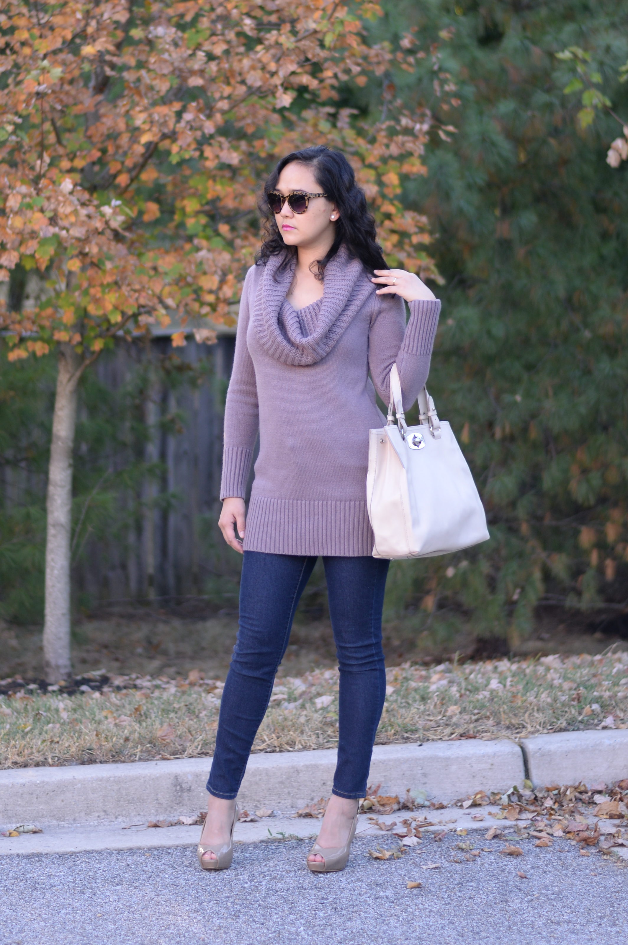 3 Ways to Style a Cowl Neck Sweater 