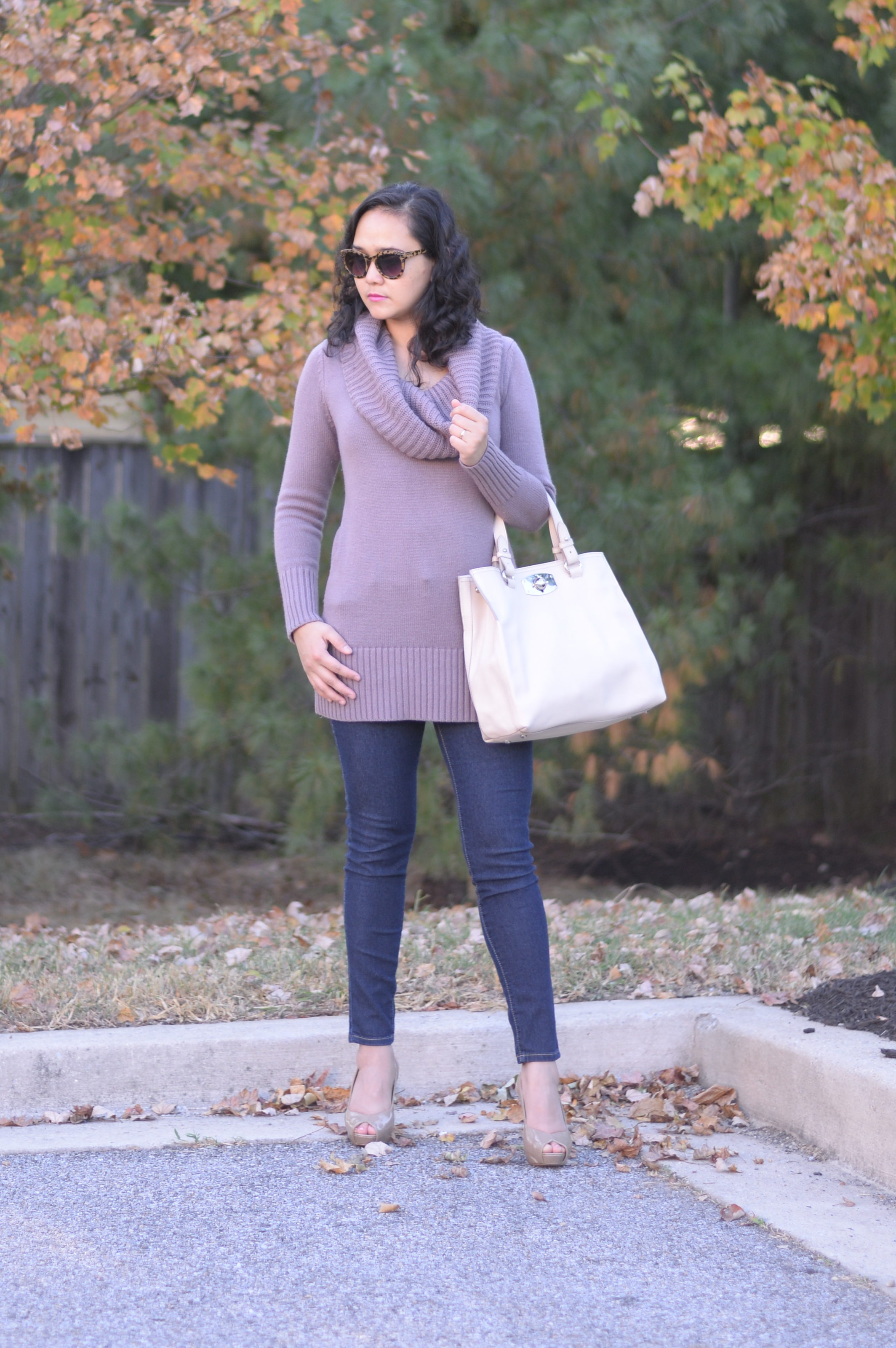 3 Ways to Style a Cowl Neck Sweater - SimplyChristianne