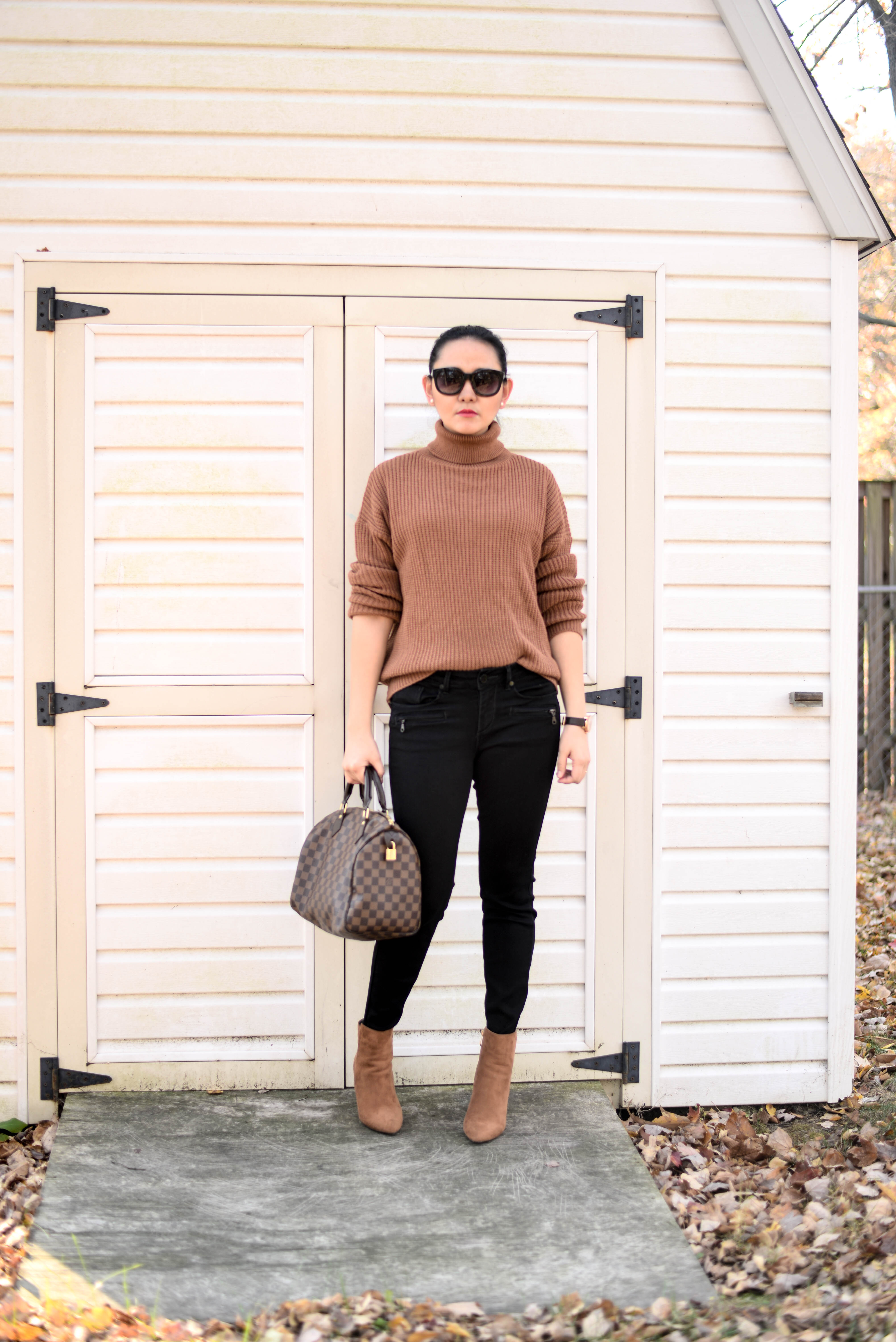 How To Wear An Oversized Turtleneck Sweater