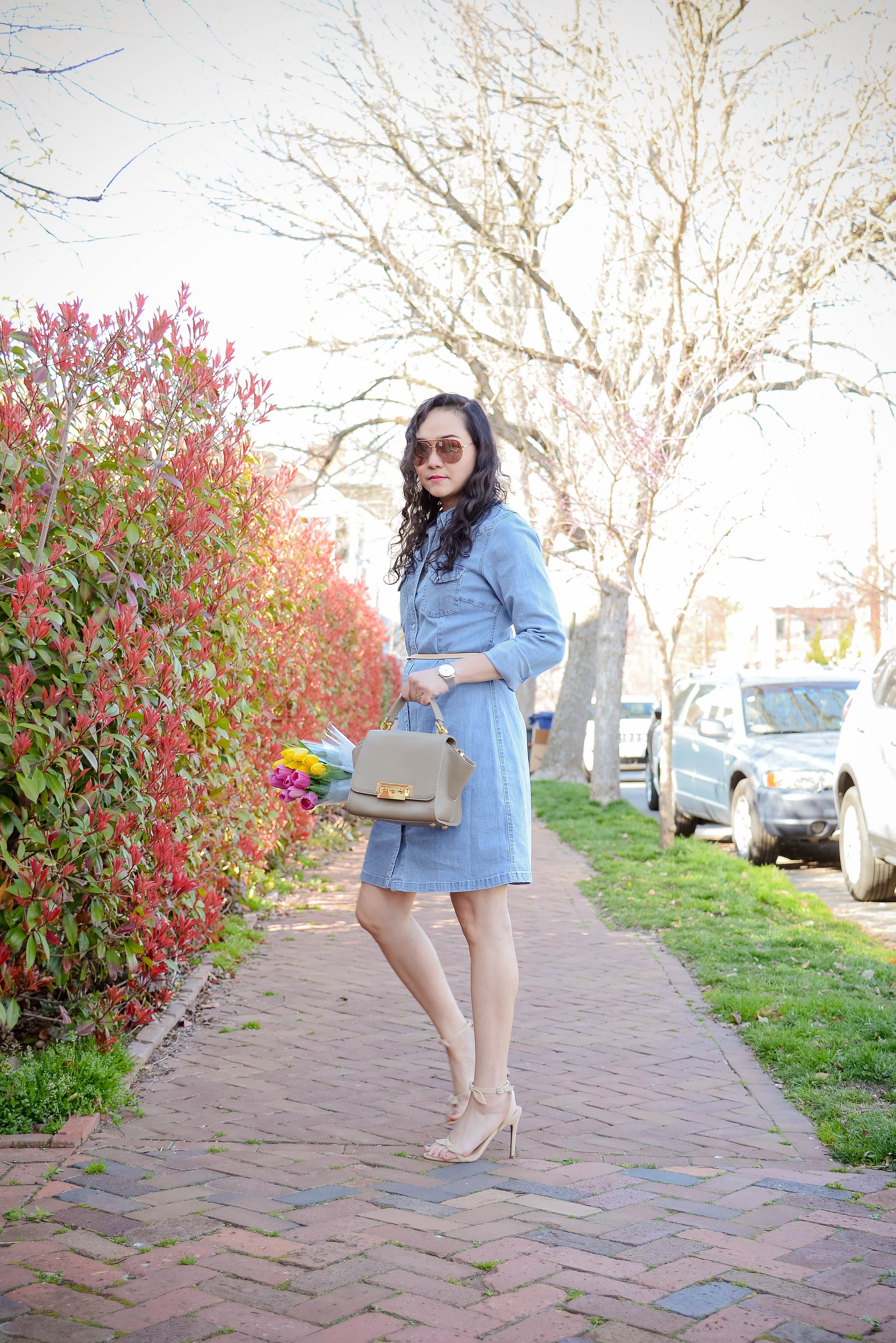 Chambray Shirtdress for Spring