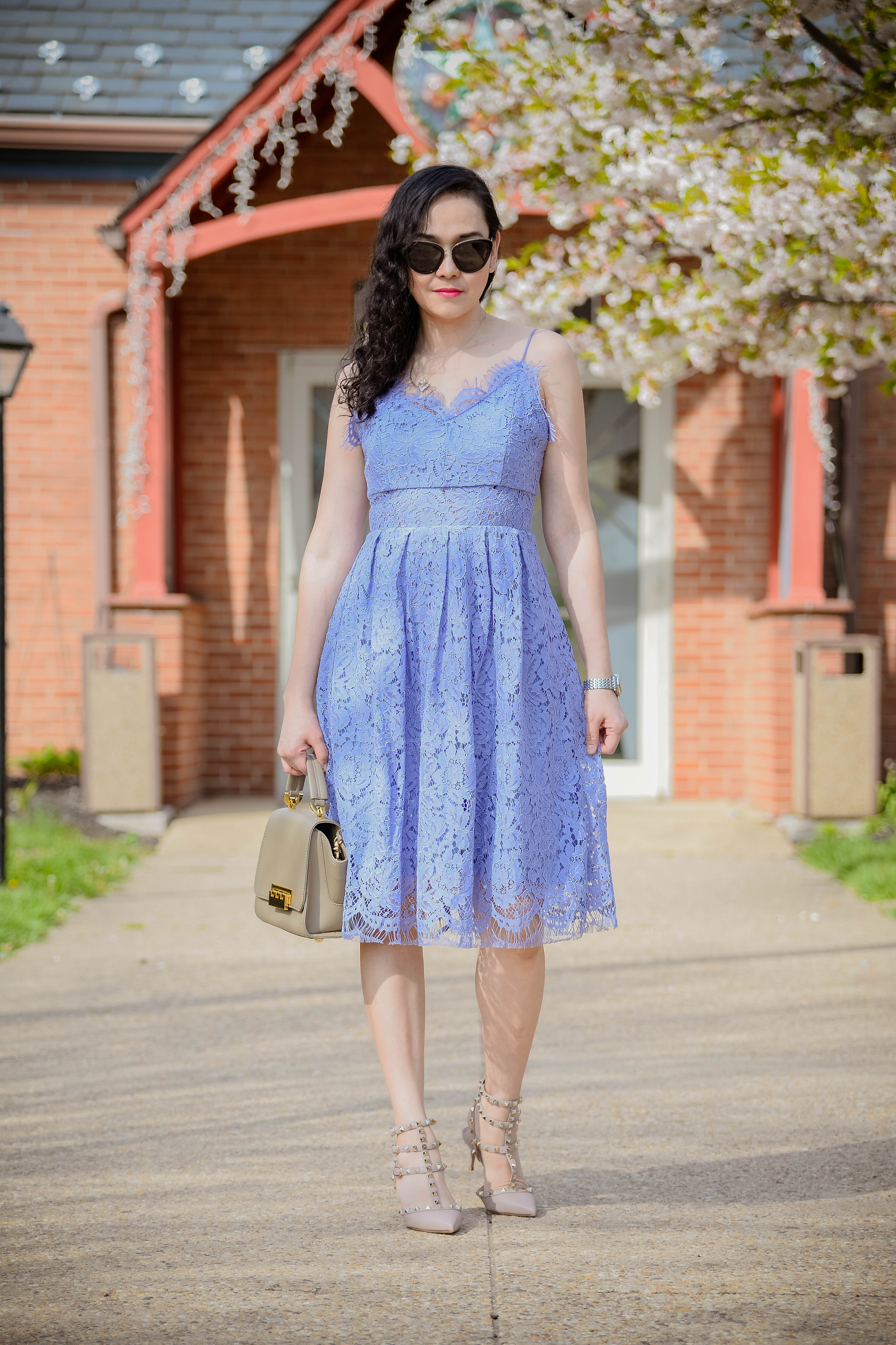 Lace Cami Lavender Dress 