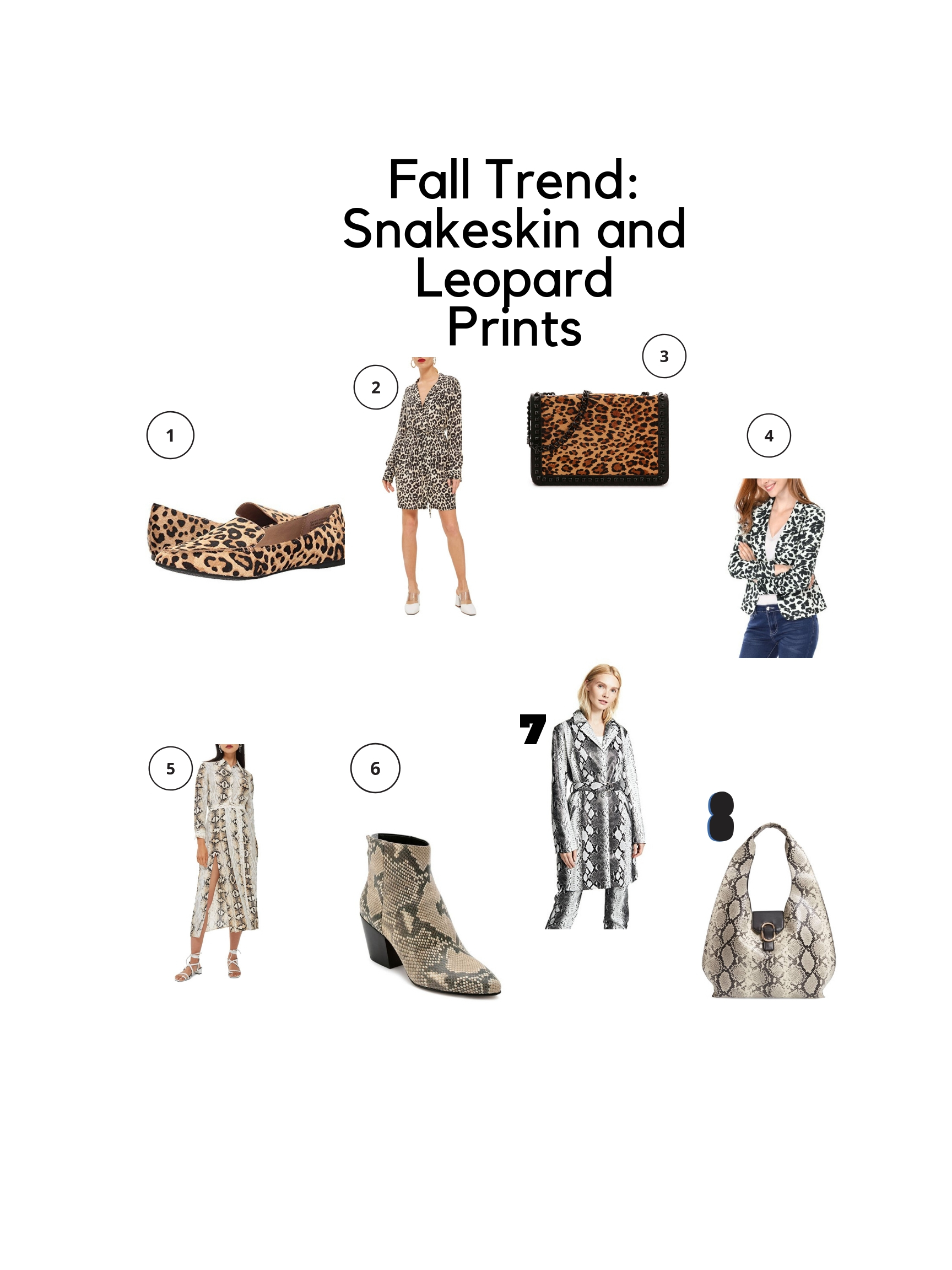 Fall Trend: Snakeskin and Leopard Prints