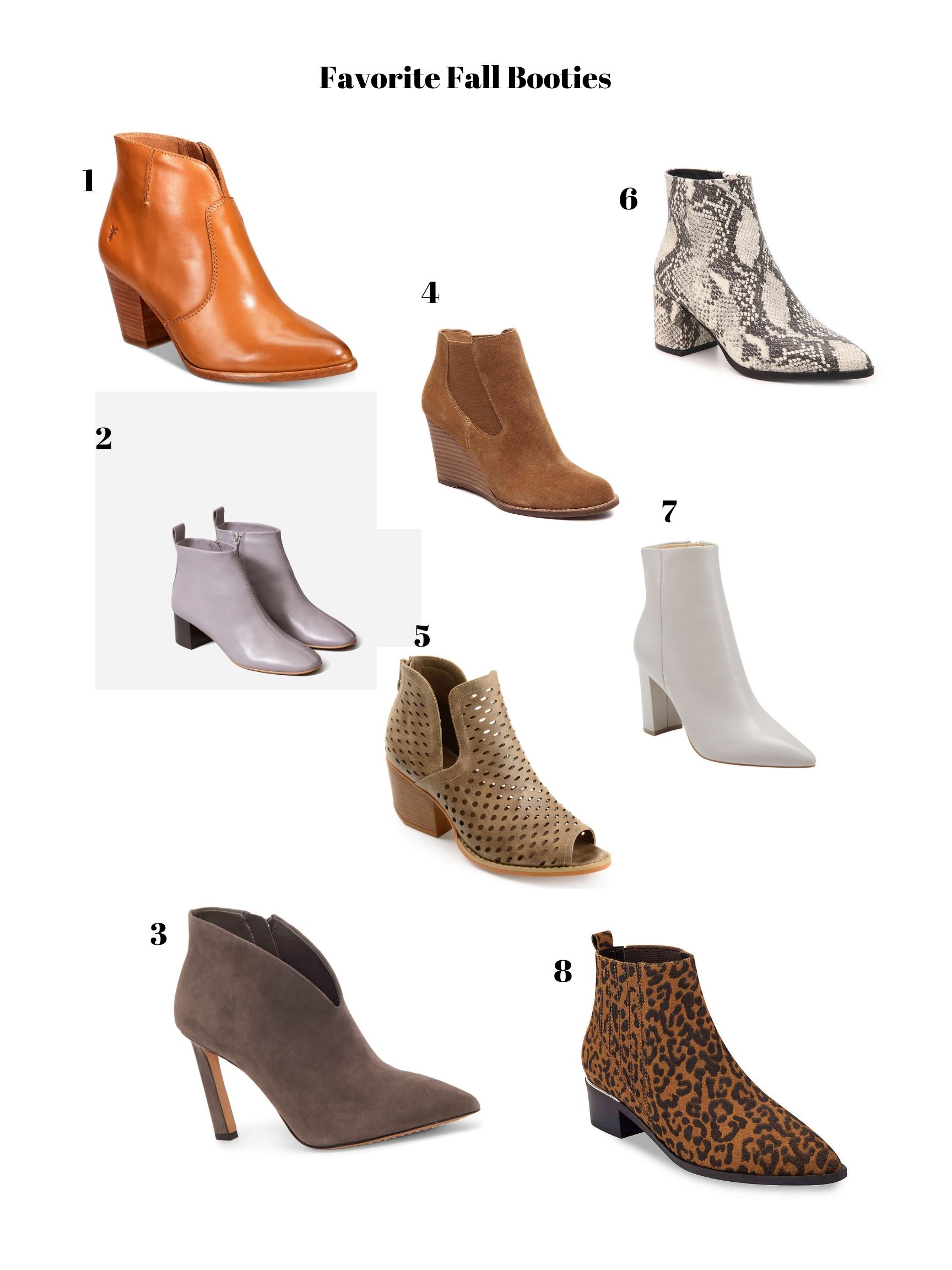 popular fall booties