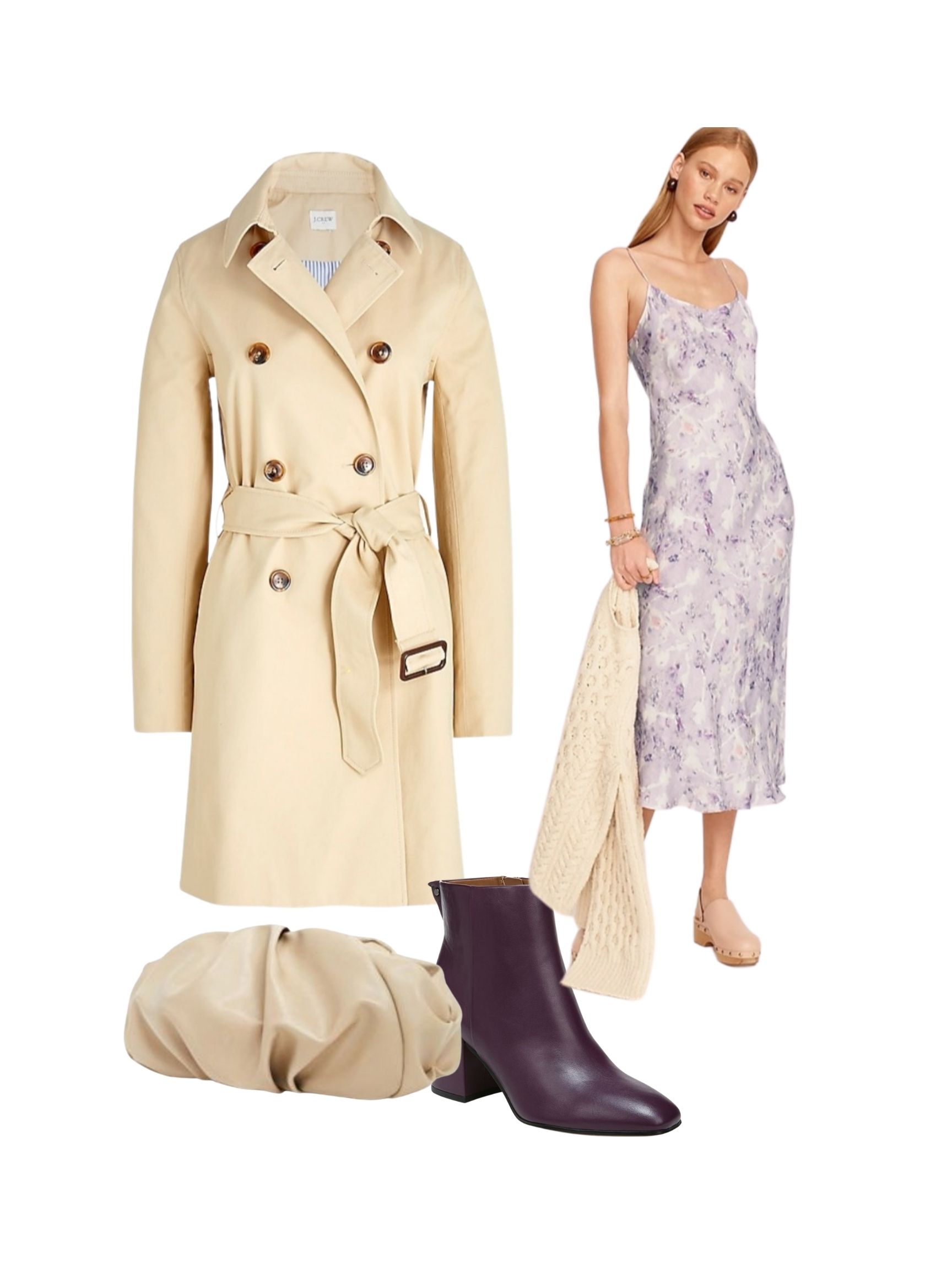 trench coat wedding guest outfits